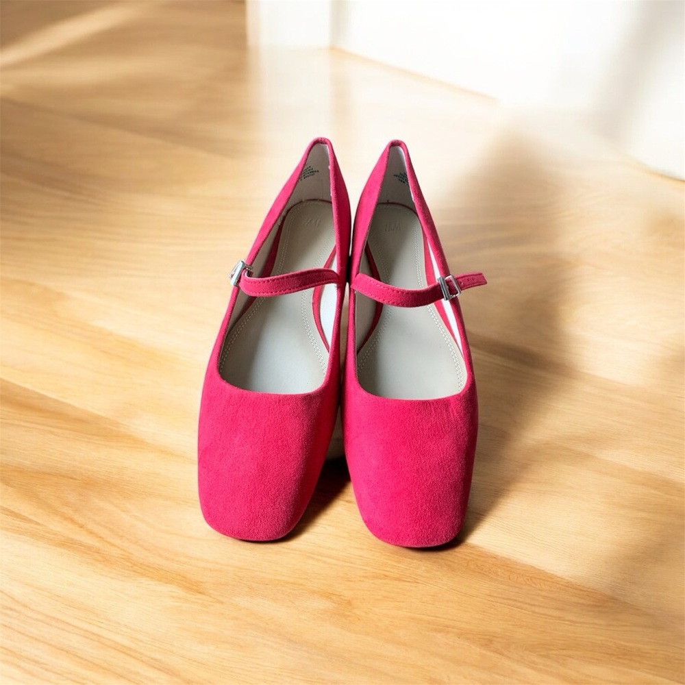 H&M Vibrant Pink Mary Jane Flats